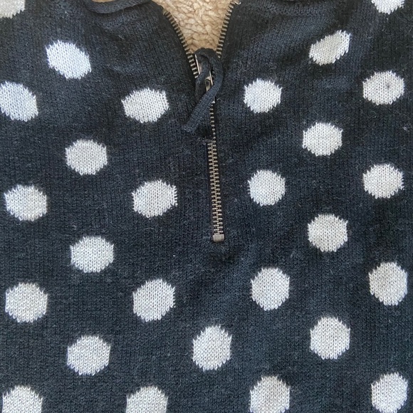 H&M black and white polka dot sweater, S. - Picture 2 of 2